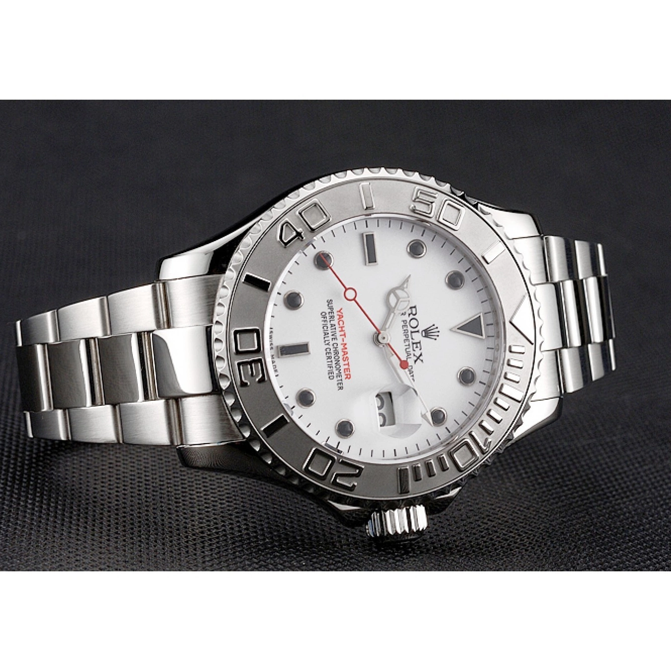 Good Copy Rolex Watches Yacht-Master White Steel And Case Stainless Dial Rolex Bracelet 0620